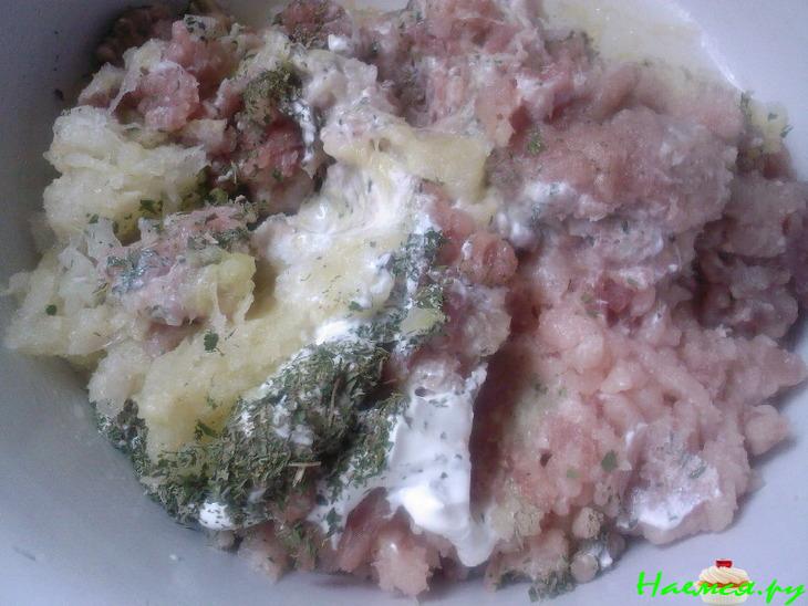 Котлетки с креветками