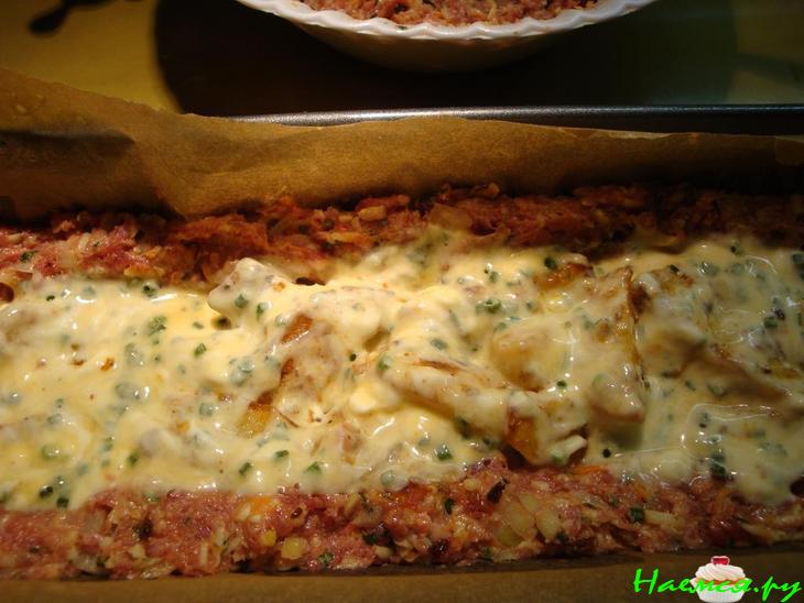 Мясной хлеб с картофельной начинкой