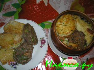 Деруны в горшочках