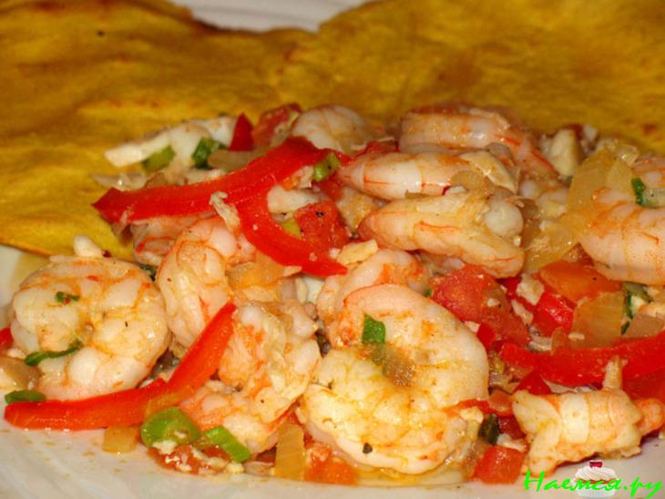 Рыба и креветки