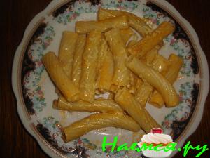 Макароны с котлетой по-хитрому Макароны с котлетой по-хитрому