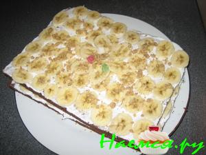 Шоколадно-банановый торт Шоколадно-банановый торт