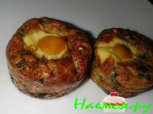 Грибное суфле с цуккини и перепелиными яйцами Грибное суфле с цуккини и перепелиными яйцами