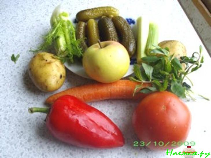 Рассольник с мятой (мой вариант)