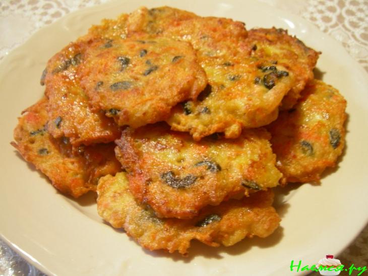 Оладьи рыбно-оливковые