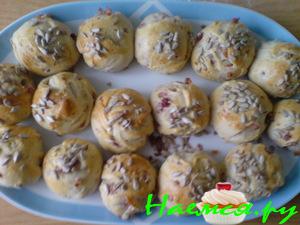 Булочки с ветчиной 