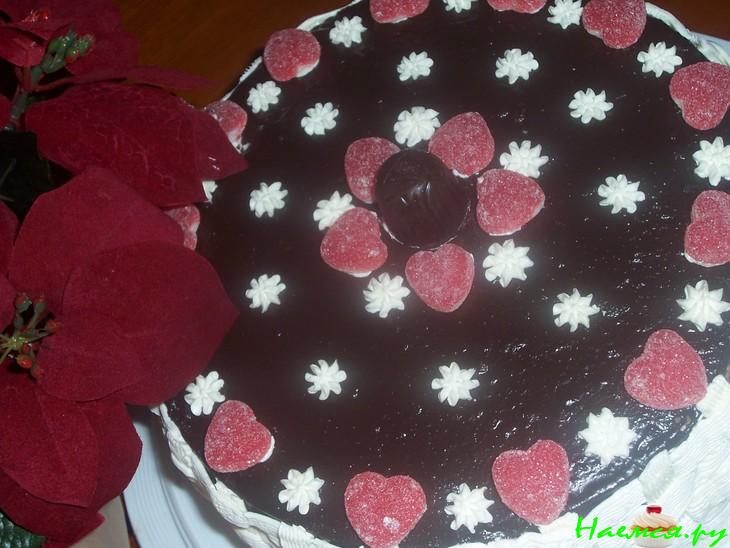 Торт бисквитный "Птичье молоко" 