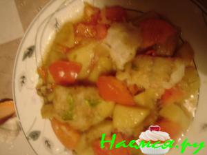 Рагу из морской рыбы