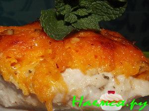 Куриные отбивные под морковной шубкой