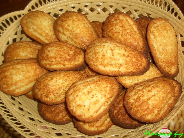 Мадленки с белым шоколадом