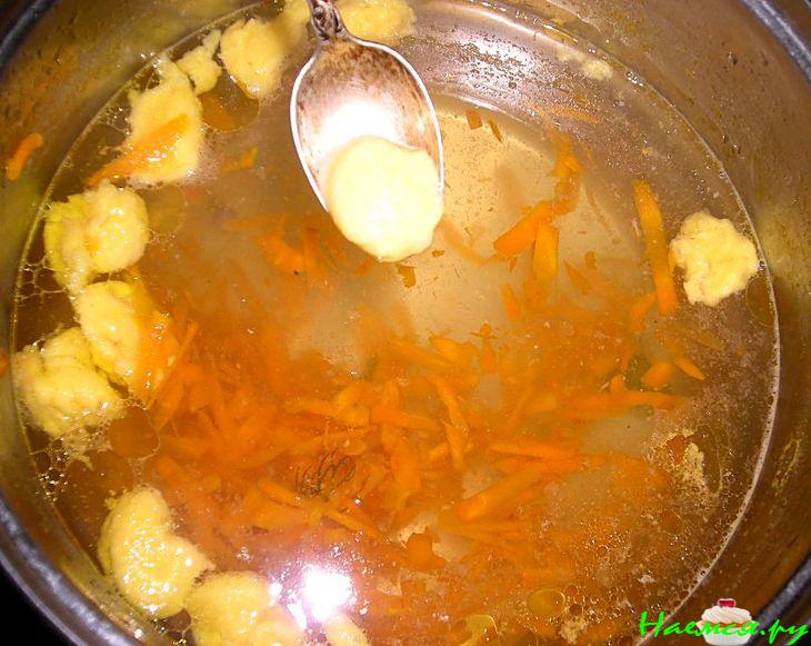 Супчик с украинскими клёцками " Кулинарное вдохновение"