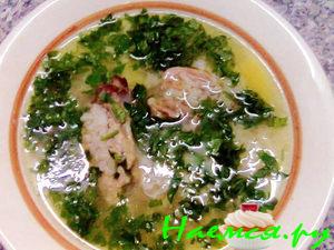 Рисовый суп c курочкой