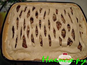 Яблочный пирог с грецкими орехами