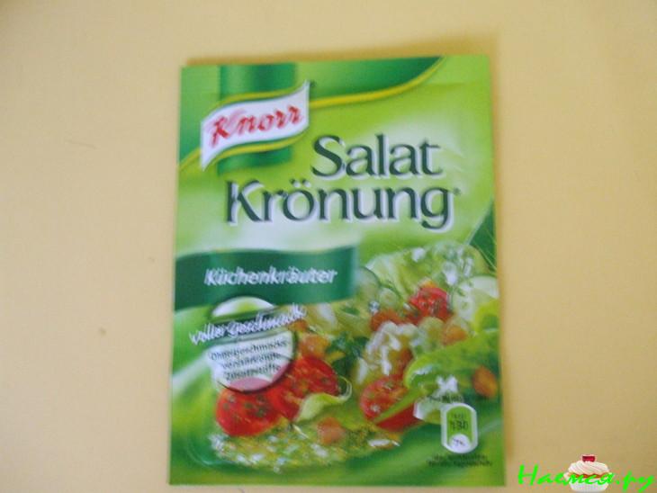 Окрошка на сливках с газированной минеральной водой