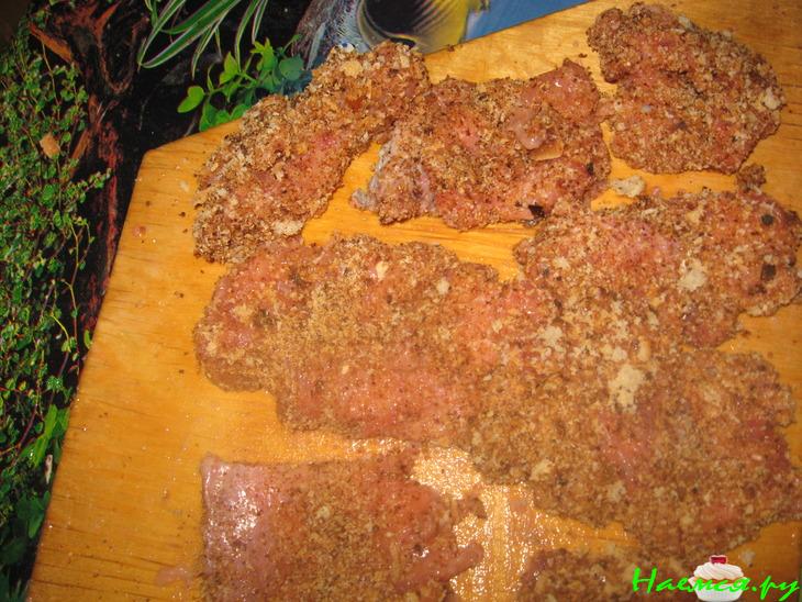 Горбуша с сыром и грибами