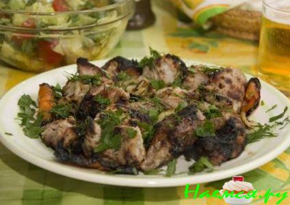 Шашлык на кефире