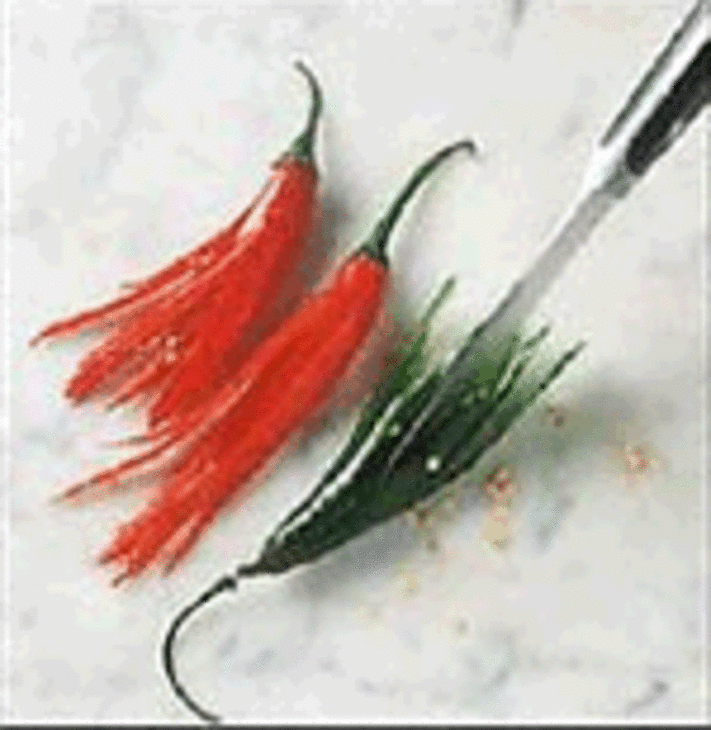 Цветы из перчика