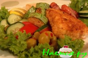 Куриные конвертики с кремом из анчоусов