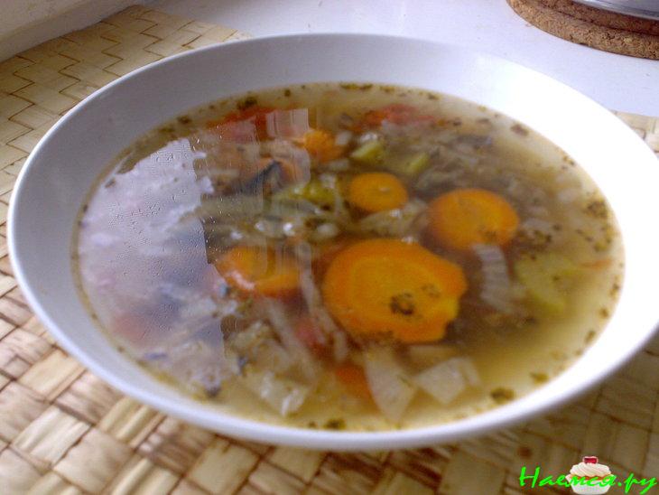 Супчик домашний постный