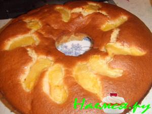 Персиковый кекс