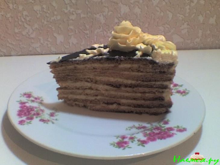 Торт 'Медок с розами'