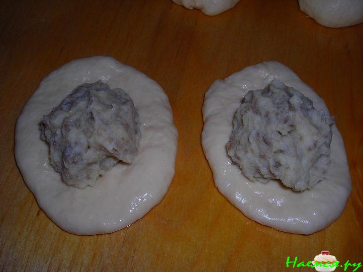 Жареные пирожки с картошкой и печёнкой