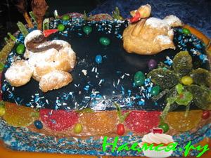 Торт 'Лебединое озеро'