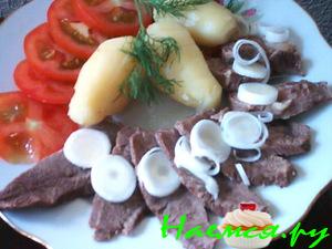 Говядина отварная