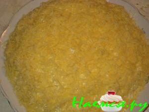 Салат "Нежный" с копченой курицей