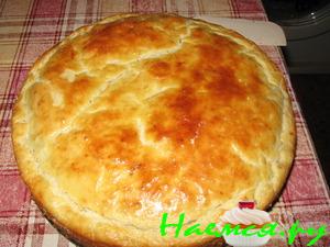 Пирог с рисом и курицей
