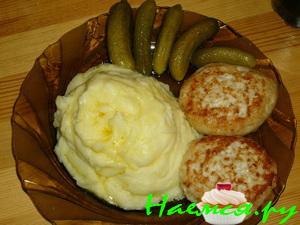 Котлеты из куриных грудок и риса (мой вариант)