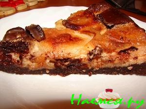 Яблочный пирог с шоколадом