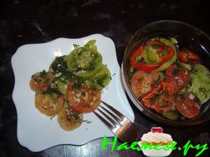 Закуска из зелёных помидоров