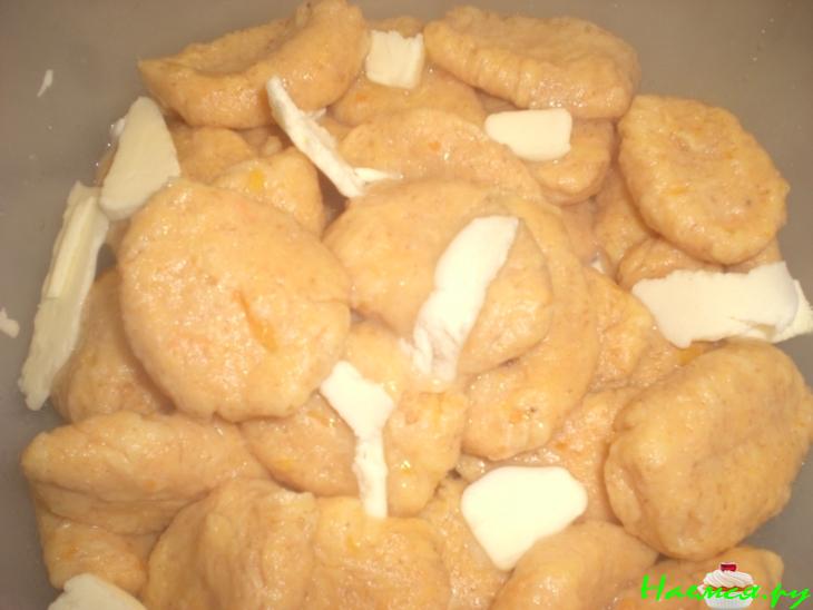 Ленивые вареники из сладкого картофеля