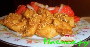 Sesame chicken (курица с кунжутом)