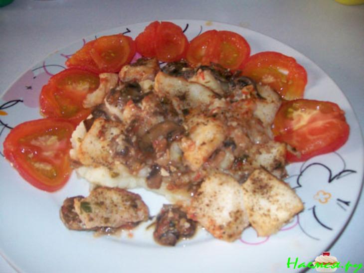 Запеченная рыбка с грибами. Диета должна быть вкусной!