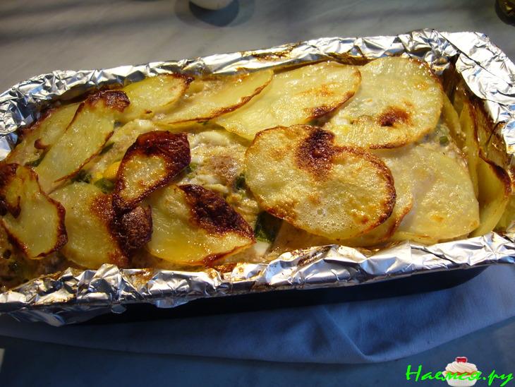 Мясная запеканка "Весеннее настроение"