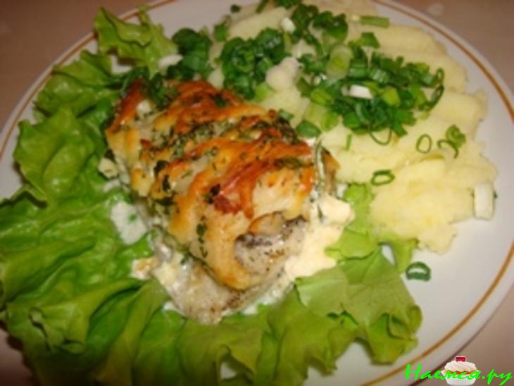 Рыбные рулетики с креветками