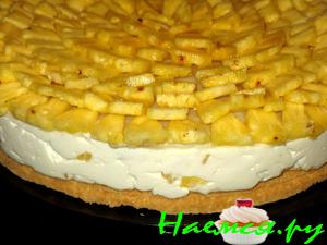 Ананасово-кокосовый творожный торт "Pina Colada"