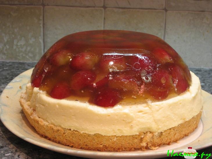 Виноградный торт с желе Виноградный торт с желе