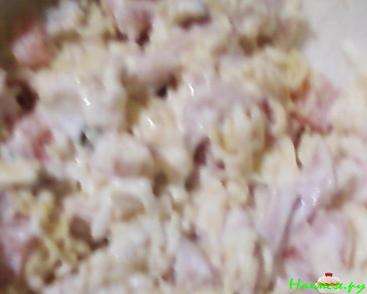 Салат простой с вермишелью