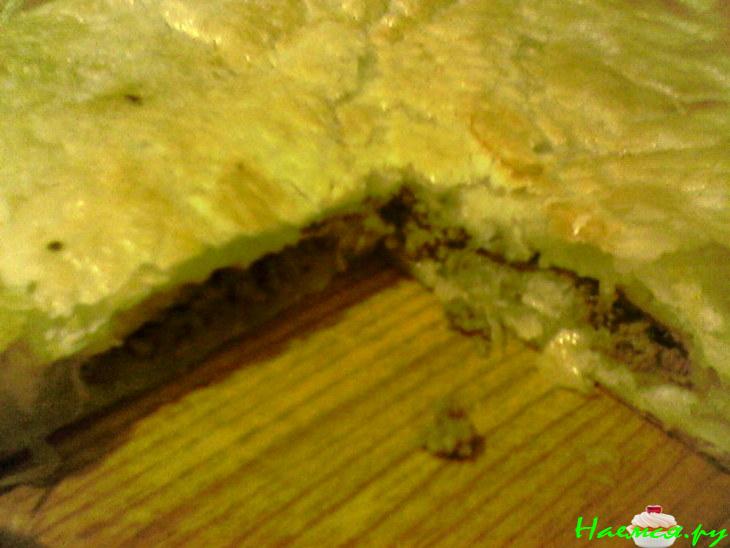 Слоеный пирог с печенью