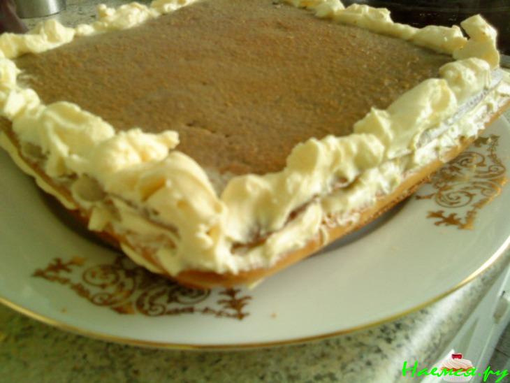 Торт черничный с ванильным кремом