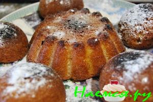 Корично-ванильный кекс и маффины со сгущенкой