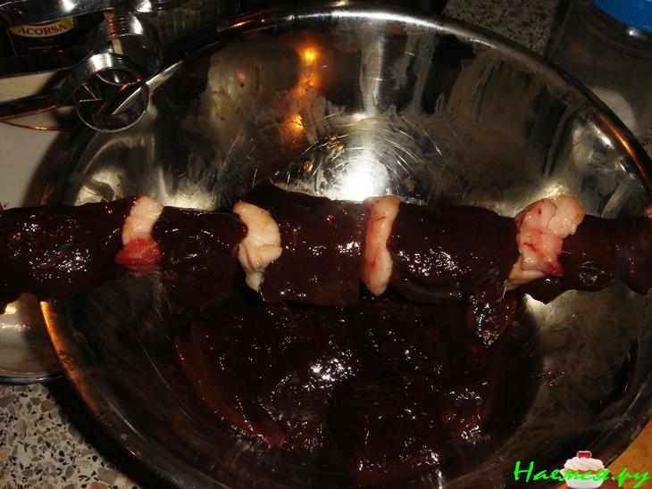 Шашлык из печени