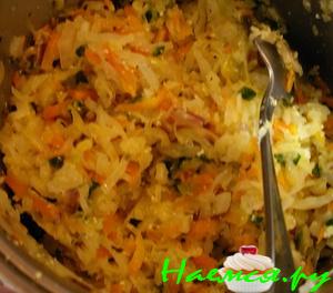 Тушеная капустка на молоке