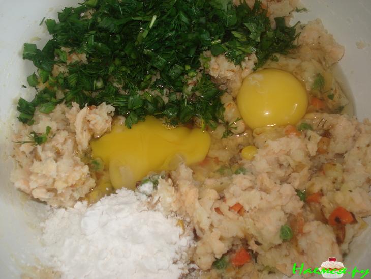 Котлеты из форели с овощами Котлеты из форели с овощами