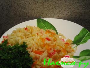 Рис со сладким перчиком на гарнир