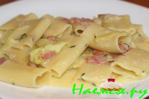 Чудесные цуккини карбонара