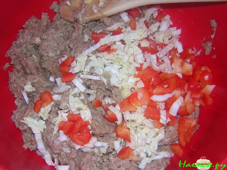 Котлеты с болгарским перцем